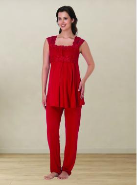 Effortt 2303V Vişne Lohusa Pijama Takım